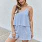 Let It Happen Striped Romper in Cobalt Blue