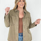 Solid Cotton Twill Shacket