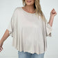 Easel "The Swing Of Things" Solid Short Sleeve Swing Top