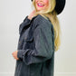 Oversized Corduroy Button Front Shacket