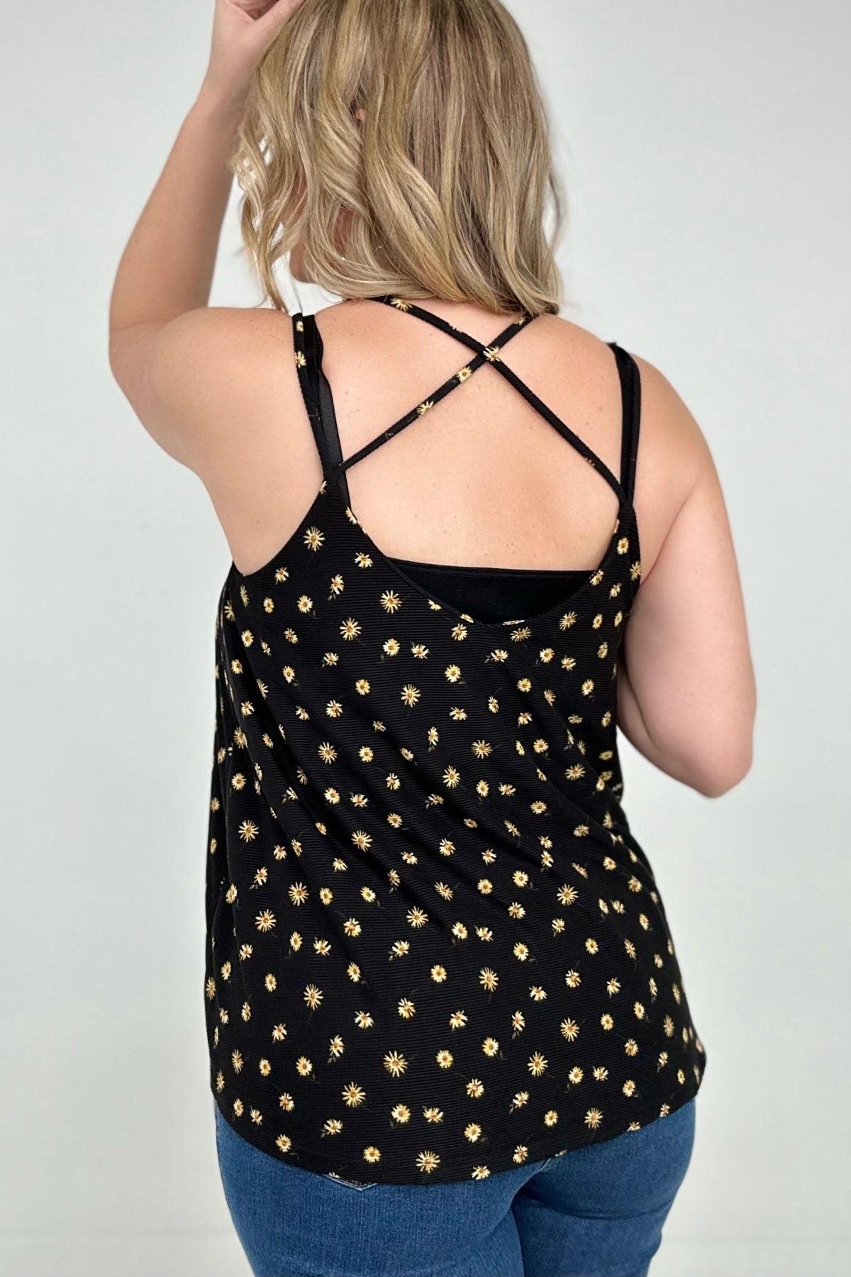 Floral Print Spaghetti Strap Top - Multiple Colors