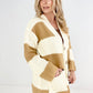 V Neck Button Down Oversize Cardigan
