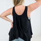 Boho Oversized Shark Bite Tank Top