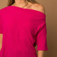 Off the Shoulder Cowl Neck Top