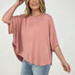 Easel "The Swing Of Things" Solid Short Sleeve Swing Top
