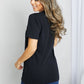 mineB Full Size Graphic Round Neck Tee Shirt