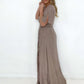 Crinkle Gauze Wrap Maxi Dress