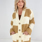 V Neck Button Down Oversize Cardigan