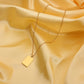 Engraved Loved Rectangle Pendant Necklace (Only Ships to US)