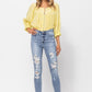 Judy Blue High Rise Bleach Splash Destroyed Skinny Jeans