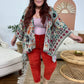 Easel Scarf Printed Rayon Crepon Kimono