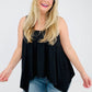 Boho Oversized Shark Bite Tank Top