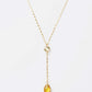 Melania Clara Crystal Y Necklace