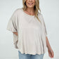 Easel "The Swing Of Things" Solid Short Sleeve Swing Top