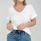 Simply Spring Ribbed V-Neck top
