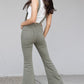 Judy Blue Tummy Control Olive Flare Overalls