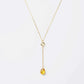 Melania Clara Crystal Y Necklace