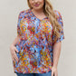 Multicolored Dolman Flowy Top