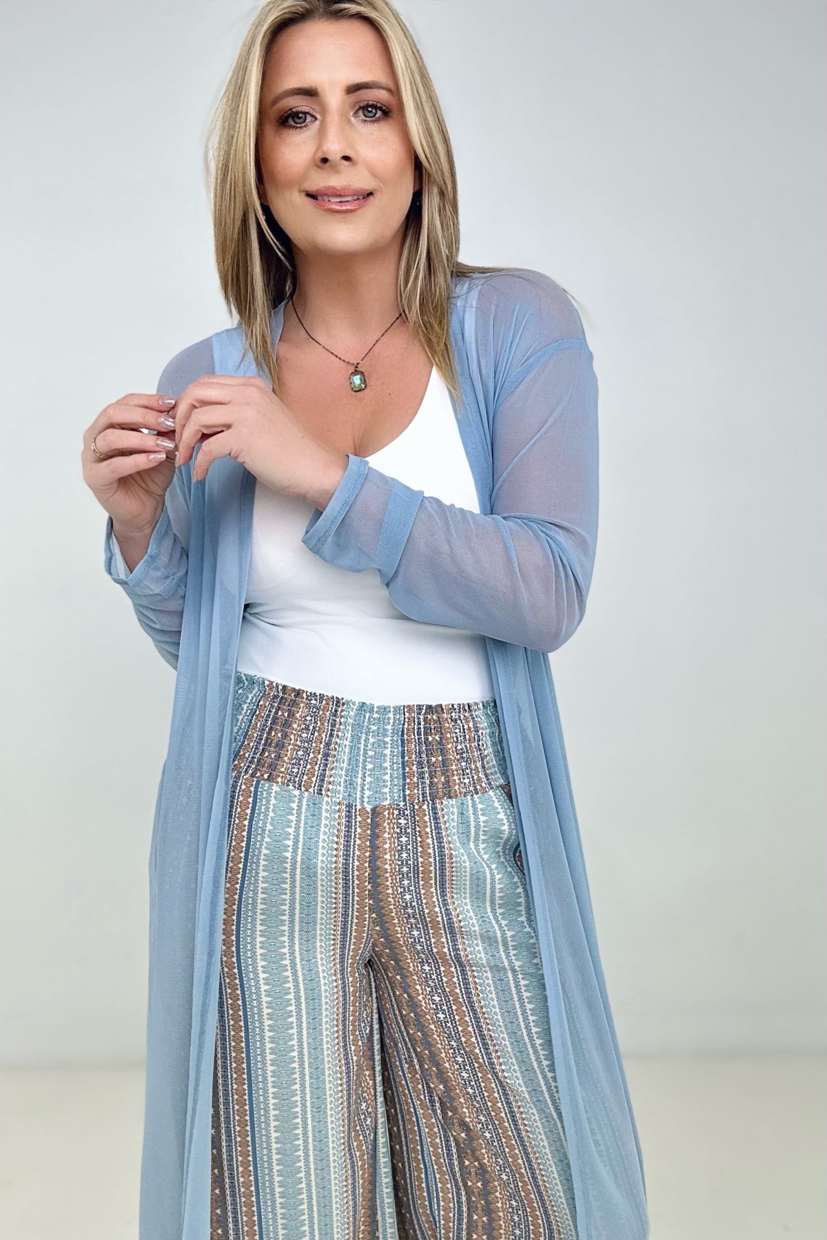 Eden Mesh Duster Kimono