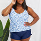 Marina West Swim By The Shore Two-Piece Swimsuit in Blossom Navy