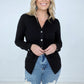 Zenana 'Ruched Romance" Long Sleeve Button Down Top with Ruched Bodice