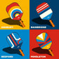 PREORDER: Pickleball Doubles Set in Assorted Prints