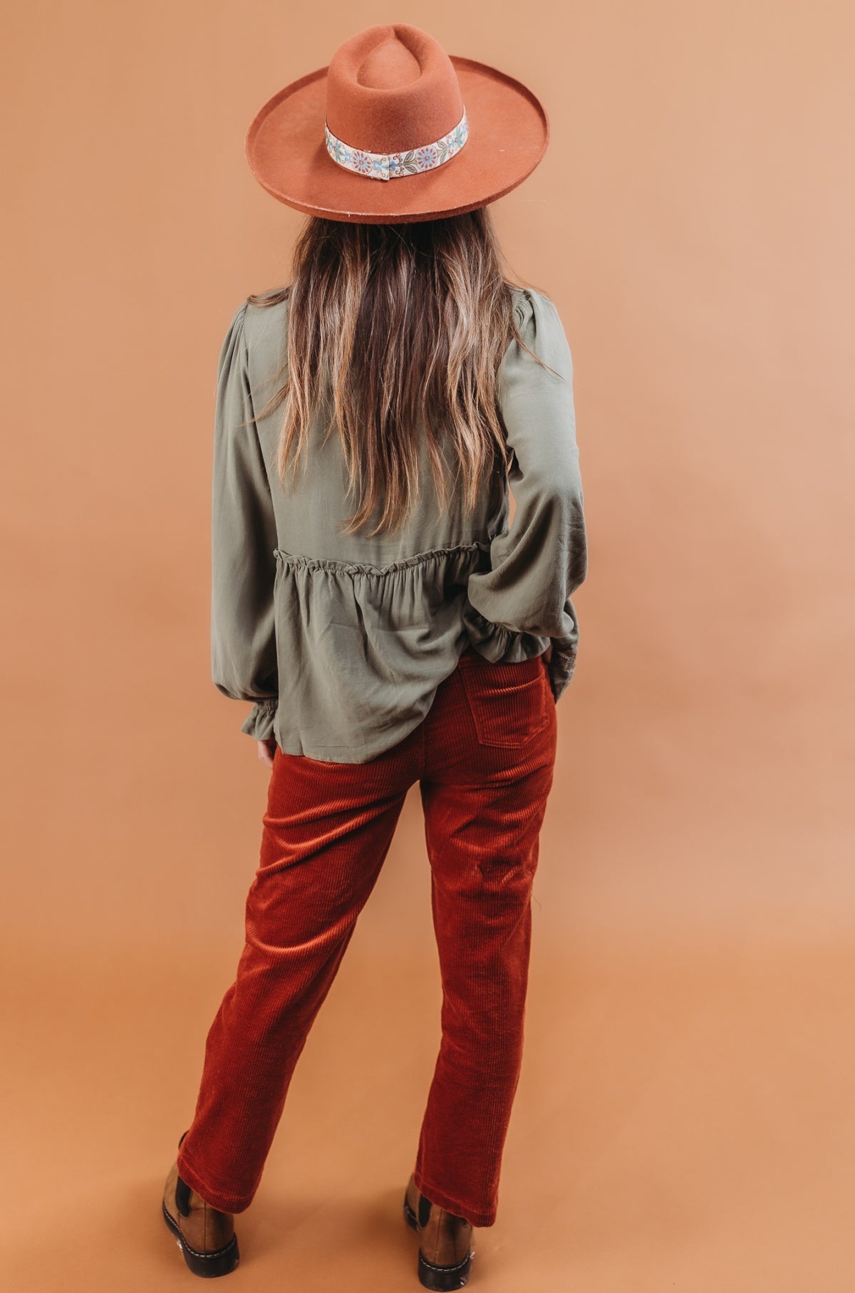 Embroidered Babydoll Blouse