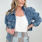 Pearly White Denim Jacket
