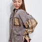 SIZE SMALL In The Twilight Plaid Shacket