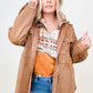 Faux Suede Shirt Jacket - 2 colors