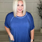 The Remix Mineral Washed Oversized T-Shirt in Light Navy