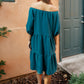 Teal Tiers Dress