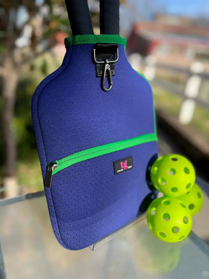PREORDER: Pickleball Paddle Cover in Royal/Green