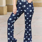 Judy Blue High Waist Star Print Flare Jeans