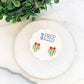PREORDER: Mistletoe Enamel Stud Earrings