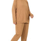 Zenana Raglan Sleeve Pullover & Jogger Pants Set