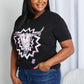 mineB Full Size Graphic Round Neck Tee Shirt
