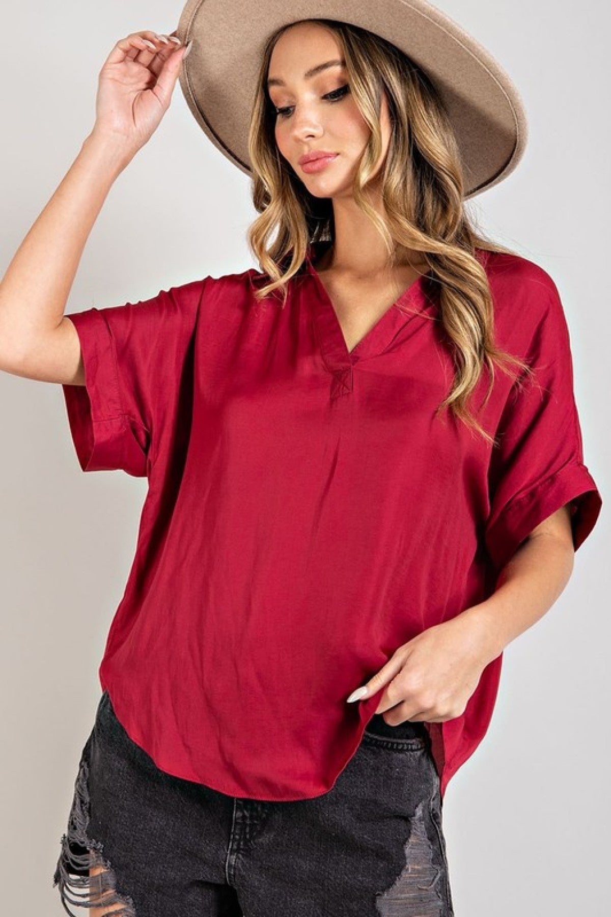 Work to Weekend Short Sleeve Blouse