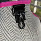 PREORDER: Pickleball Paddle Cover in Pink Herringbone