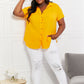 Summer Breeze Gauze Short Sleeve Shirt in Mustard
