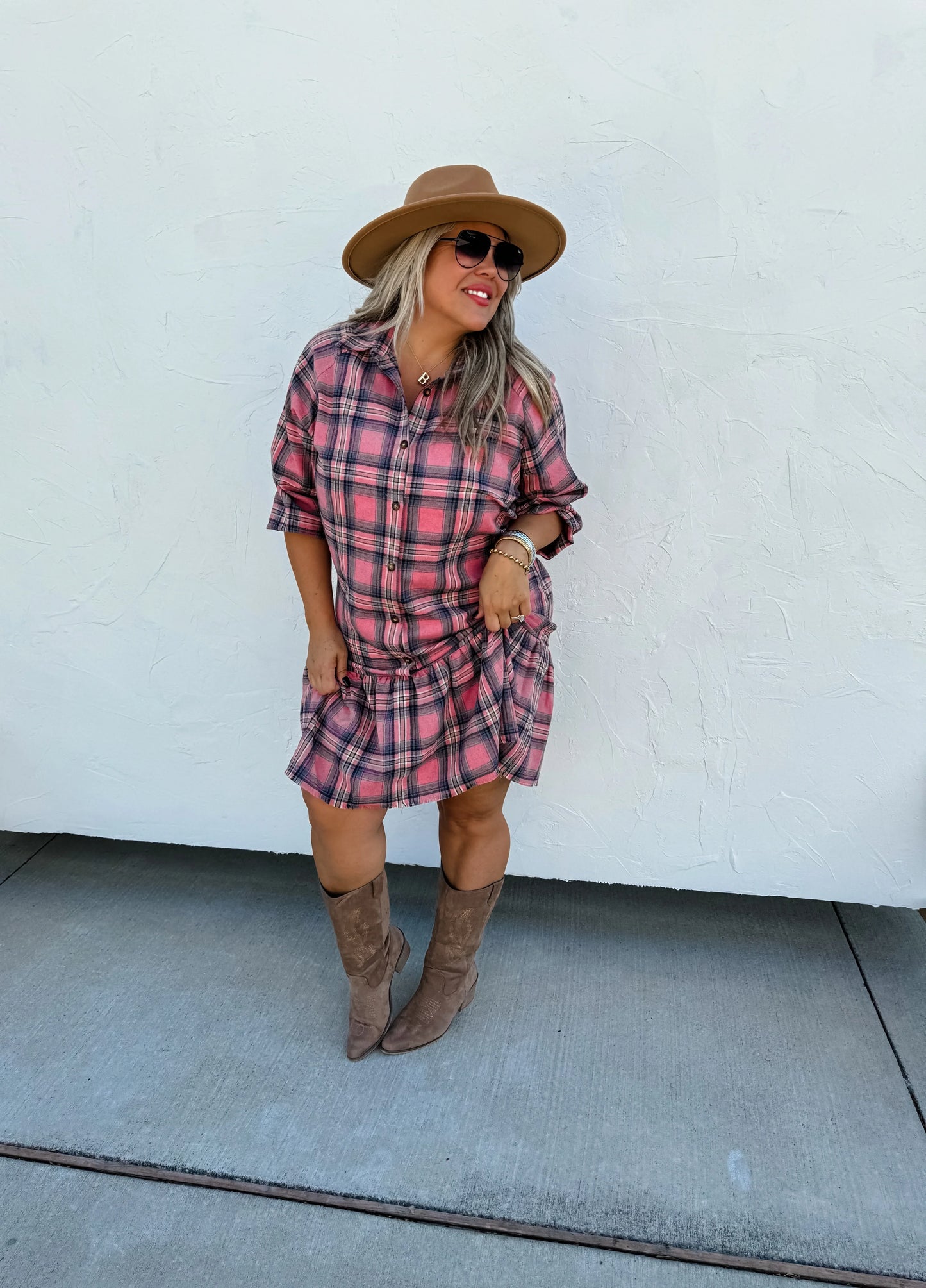 PREORDER: Maxwell Plaid Dress in Three Colors
