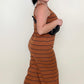 Striped Sleeveless Wide Leg Jumpsuit