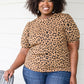 Spotted Animal Print Blouse