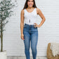 Becca Hi-Waisted Embroidered Pocket Relaxed Jeans