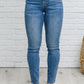 Becca Hi-Waisted Embroidered Pocket Relaxed Jeans