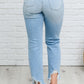 Judy Blue Mid-rise Destroyed Hem Boyfriend Jeans