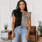 A Bit Wild Flutter Sleeve Top