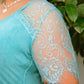 A Little Bit of Lace Top In Aqua