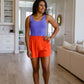 A Little Lazy High Rise Linen Shorts