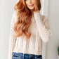 A Note of Thanks Cable Knit Sweater